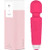 Powerful Wand Massager with 8 Speeds 20 Vibration Modes USB Rechargeable Mini Quiet Waterproof Handheld Personal Massager for Full Body Massager Relieve Muscle Stress Relaxing Body -Rose Red-