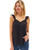 GRACE KARIN Womens Lace Tank Tops Button V Neck Sleeveless Tops Camis Pleated Casual Summer Shirts Blouse Black