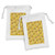 Ambesonne Floral Fabric Pouch Set of 2, Rhythmic Lotus Like Flowers in Romantic Tangerine Tones Pattern, Small Drawstring Bag for Toiletries Masks and Favors, 9" x 6", Pale Orange Yellow Green