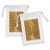 Ambesonne Fall Fabric Pouch Set of 2, Deciduous Trees Seasonal Leaves Pathway Wilderness Woodland Image, Small Drawstring Bag for Toiletries Masks and Favors, 9" x 6", Orange Pale Green Brown