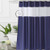 UFRIDAY Navy Blue Shower Curtain, Fabric Shower Curtains with Light Filtering Window, 72 x 72-Inch
