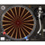 DJ Turntable Premium Cork Slipmat - Black Red Spiral Spin