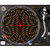 DJ Turntable Premium Cork Slipmat - Tribal Red Star