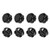 YeVhear 30mm Momentary Game Push Button Switch Mounting Hole for Arcade Video Games Black 8pcs
