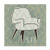 Trademark Fine Art Retro Chair I Sit by Michael Mullan, 14x14-Inch