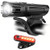 Apofly 1Set Bike Light Set,Bicycle Lights Front and Rear Rechargeable USB Bicycle Lights Waterproof Front Headlight Back Taillight