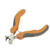 Aexit Orange Plastic Pliers Coated Handle Wire Cutter End Cutting -Nose Pliers Pliers 4.3"