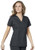 WonderWink Women's Plus-Size Wonderwork Mock Wrap Scrub Top, Pewter, 4X-Large