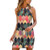 Summer Dresses for Women, Casual V Neck Beach Dress Sleeveless Spaghetti Strap Color Sun Dresses Swing Midi Dress