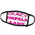 3dRose Blonde Designs Crazy Thumb Pointing Back Lady - Crazy Impala Lady - Face Covers -fc-175124-3-