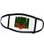 3dRose String of red Peppers Green Back - Face Covers -fc-175688-1-