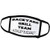 3dRose Backyard Grill Team Captain, Black Letters on a White Background - Face Covers -fc-244972-1-