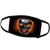 3dRose Metallic Looking Skull with fire in The Back Ground - Face Covers -fc-252452-1-