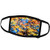 3dRose Sunlit Yellow and Orange cotoneaster Leaves, Blue Backdrop - Face Covers -fc-272207-1-