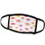 3dRose Anne Marie Baugh - Pattern - Image of Pretty Pink and Orange Watercolor Flowers Pattern - Face Masks -fm-267609-1-