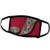 3dRose Jos Fauxtographee- Alphabet J - The Letter J on a red Backdrop with an American Flag on it - Face Masks -fm-280036-2-