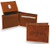 Rico Industries, Inc. San Antonio Spurs Premium Leather Wallet Brown Bifold Embossed Billfold Basketball