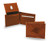 Rico Industries Panthers Wallet Premium Brown Leather Billfold Embossed Bifold Football