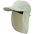 MG Mens UV 50 plus Drawstring Flap Cap - Khaki OSFM