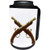 3dRose Boehm Graphics Historic - Crossed Flintlock Pistols - Can Cooler Bottle Wrap -cc-256701-1-