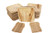 Eco Only party pack of 150 Eco-friendly Disposable Dinnerware | Palm Leaf Plates Set of 50 Disposable 8" Square Palm Leaf Plates, 50 Wood Forks, 50 Wood Knives Heavy Duty Biodegradable Party Utensils