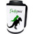 3dRose InspirationzStore - Dinosaur Designs - Daddysaur dinosaur - green and black cute T-Rex Daddy and baby child - Can Cooler Bottle Wrap -cc-316863-1-