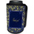 3dRose Beverly Turner Thank you Design - Flowers framing Thank you, Blue and Yellow - Can Cooler Bottle Wrap -cc-98833-1-