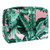 Tropical Green Leaves Plant Makeup Bag Cosmetic Organizer Multifuncition Travel Waterproof Toiletry Bag with Zipper for Women