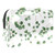 Green Leaves Plant Makeup Bag Cosmetic Organizer Multifuncition Travel Waterproof Toiletry Bag with Zipper for Women