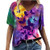 Summer Women Animal Tshirt Tops Trendy Casual Loose Fit Crewneck Tunic Tees Short Sleeve Vintage Comfy Soft Blouses