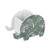 Happy Floral Elephant Pencil Holder Cell Phone Stand Removable Pen Cup Desk Decor Organizer Box