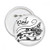 Windy Weather Hand Painted Pattern Round Pins Badge Button Emblem Accessory Decoration 5pcs