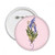 Lavender Flower Plant Blue Round Pins Badge Button Emblem Accessory Decoration 5pcs
