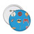 Human Joint Illustration Bones Round Pins Badge Button Emblem Accessory Decoration 5pcs
