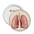 Organ Lung Human Illustration Round Pins Badge Button Emblem Accessory Decoration 5pcs