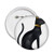 Ancient Egypt Abstract Black Cat Pattern Pins Badge Button Emblem Accessory Decoration 5pcs