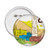 Ancient Egypt Decorative City Pattern Pins Badge Button Emblem Accessory Decoration 5pcs