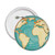 Earth Blue Ocean Yellow World Pins Badge Button Emblem Accessory Decoration 5pcs