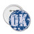OK Design Round Illustration Pattern Pins Badge Button Emblem Accessory Decoration 5pcs