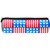 Star Blue Stripe Red Pencil Case Pen Bag Pencil Pouch Pen Organizer Durable Stationery Holder School Supplies Office Storage Desk Organizing Cortex
