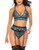 ADOME Women Lace Lingerie Set with Garter Belts Teddy Babydoll Bodysuit Nightwear Bra and Panty Garter Set Bridal Lingerie for Women Sky Blue XXL