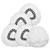 4 Pack Mop Head Replacement Microfiber Spin Mop Refill 360° Easy Cleaning Mop Replacement Heads Mop Refills -White-