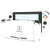 BASSTOP DIY Replacement Housing Shell Case Set for Switch NS NX Console and Right Left Switch Joy-Con Controller without Electronics (White set)