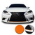 Front Grille Pinstripe Accent Vinyl Decal Overlay Wrap Compatible with Lexus IS200t IS250 IS300 is F Sport 2014 2015 2016 - Matte Orange