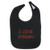 Mashed Clothing I Love Jordan Cotton Baby Bib -Black-