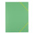 D.RECT Folder with Elasticated Corners and Elastic Band Green