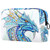 Makeup Bag Blue Faucet Cosmetic Case Zipper Pouch Portable Travel Cosmetic Organizer for Women and Girls 7.3x3x5.1in