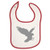 Mashed Clothing Eagle -Silver- Red Piping Bib