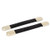 New Lon0167 206mm x Featured 23mm Plastic Pull reliable efficacy Handle Knob Black 2PCS for Case Box Suitcase-id-c6a 77 d0 516-