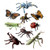 NUOBESTY 9pcs Plastic Insect Figures Insect Models Toy Realistic Lifelike Butterfly Blue Spider Figurines for Children Education Insect Themed Party Halloween-Assorted Color-